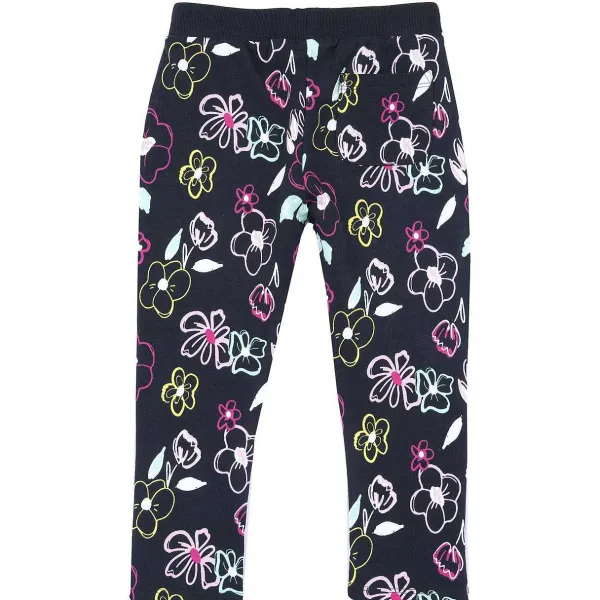 Pantaloni | Chicco Pantaloni Lunghi In Felpa Viola Stampato