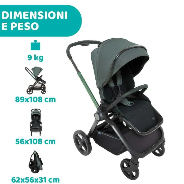 Passeggini | Chicco Passeggino Mysa Jade Green