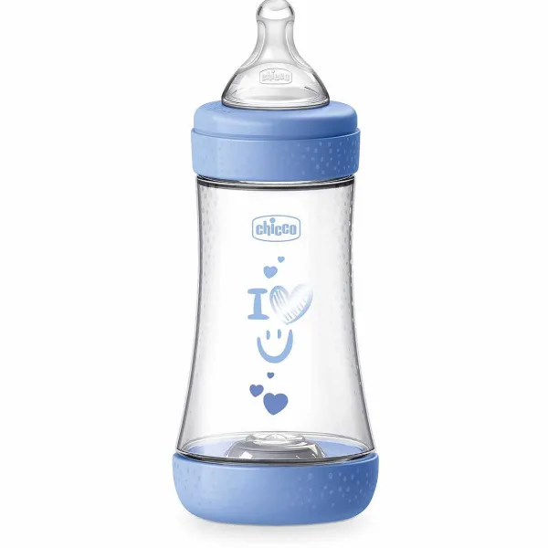 Biberon | Chicco Perfect 5 Biberon 240 Ml - Flusso Medio Azzurro