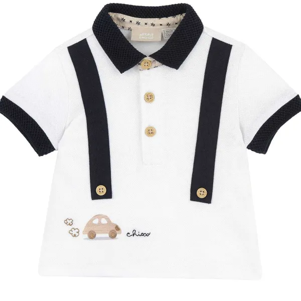 Polo | Chicco Polo Con Manica Corta E Macchinina