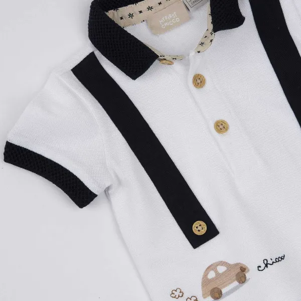Polo | Chicco Polo Con Manica Corta E Macchinina