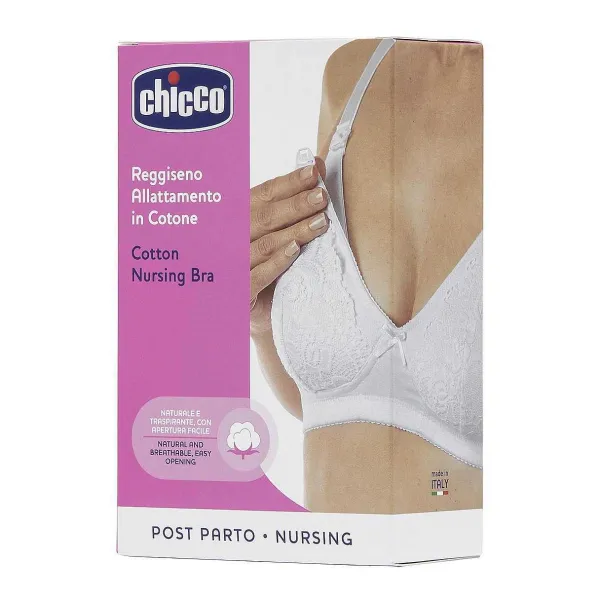 Reggiseni Allattamento | Chicco Reggiseno Allattamento In Cotone Bianco