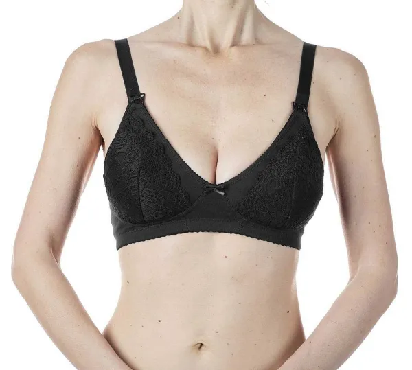 Reggiseni Allattamento | Chicco Reggiseno Allattamento In Cotone Nero