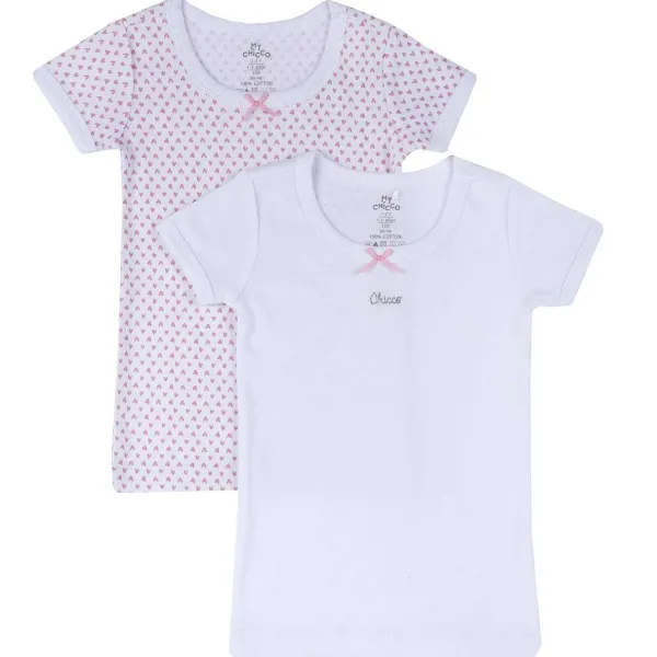 Body | Chicco Set Magliette Intime Con Manica Corta E Fiocchetto
