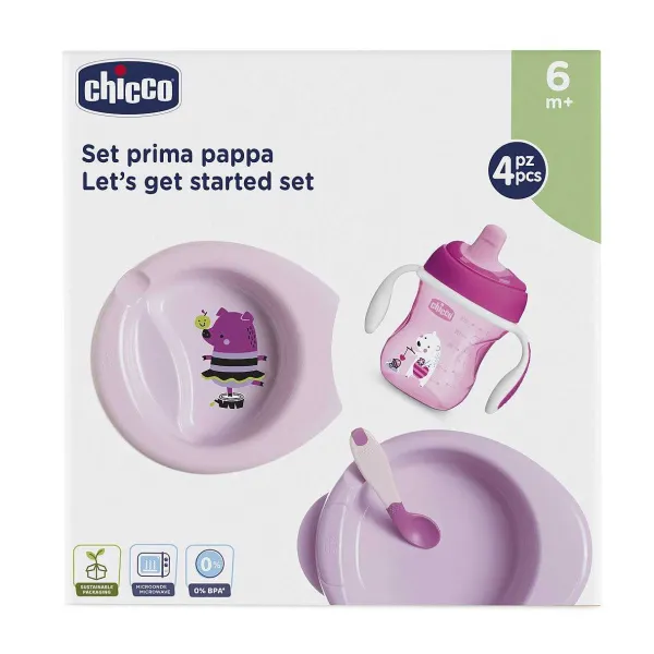 Piatti E Posate | Chicco Set Pappa 6M+ Rosa