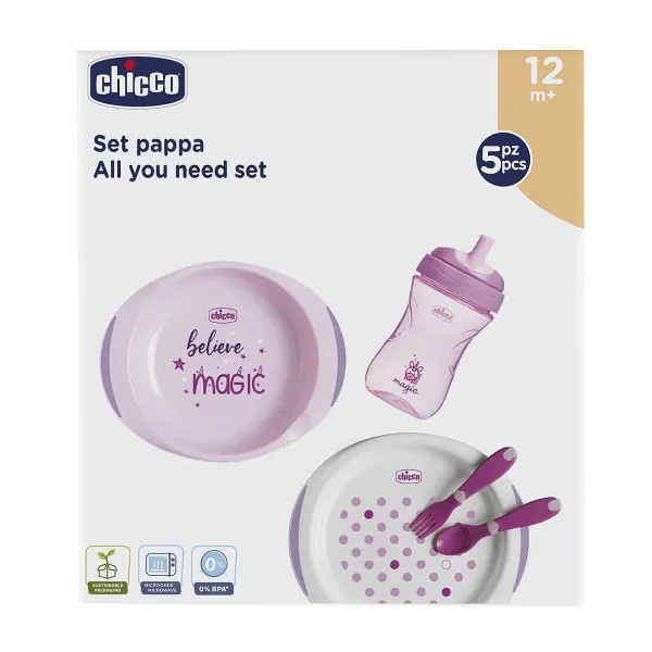 Piatti E Posate | Chicco Set Pappa 12M+ Rosa