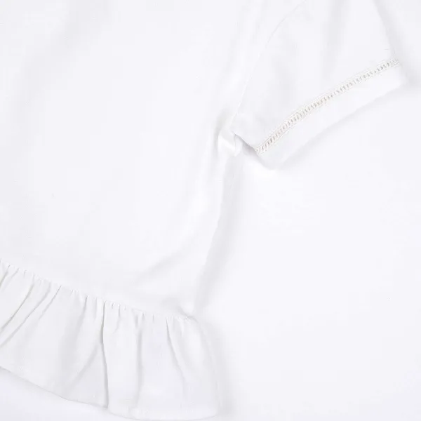 T-Shirt | Chicco T-Shirt Con Colletto E Rouche
