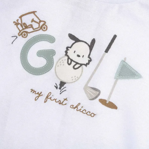 T-Shirt | Chicco T-Shirt Con Manica Lunga E Stampa Cagnolino