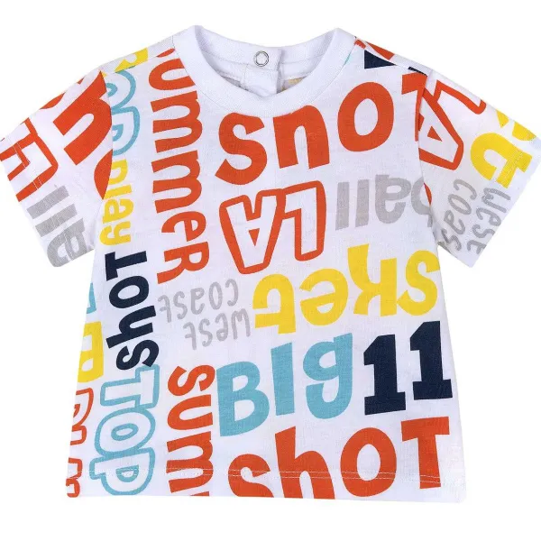 T-Shirt | Chicco T-Shirt Con Simpatica Stampa Bianco