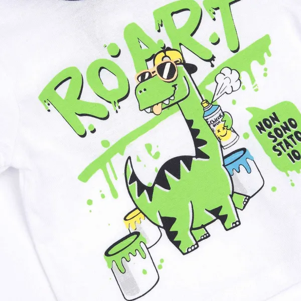 T-Shirt | Chicco T-Shirt Con Stampa Dinosauro