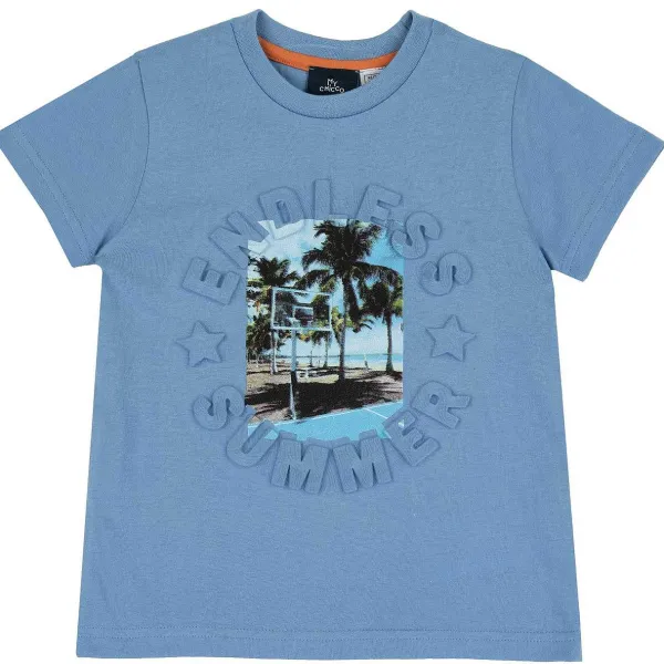 T-Shirt | Chicco T-Shirt Con Stampa E Dettagli In Rilievo