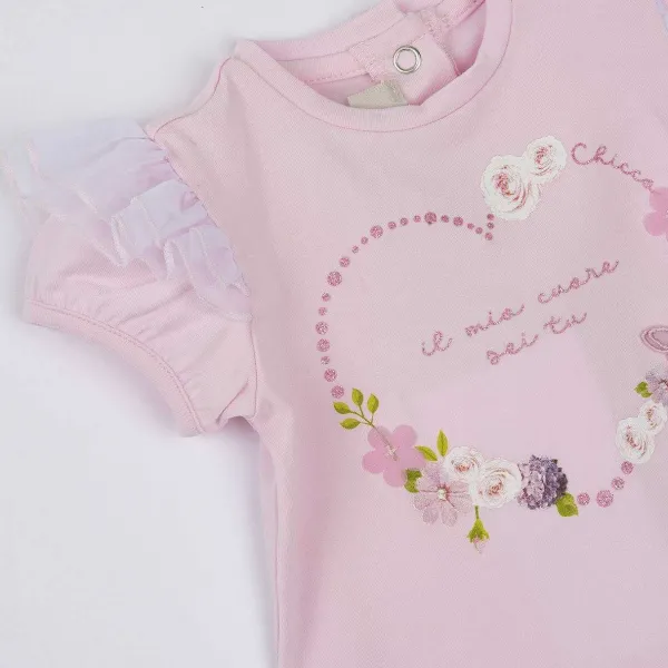 T-Shirt | Chicco T-Shirt Con Stampa E Volant