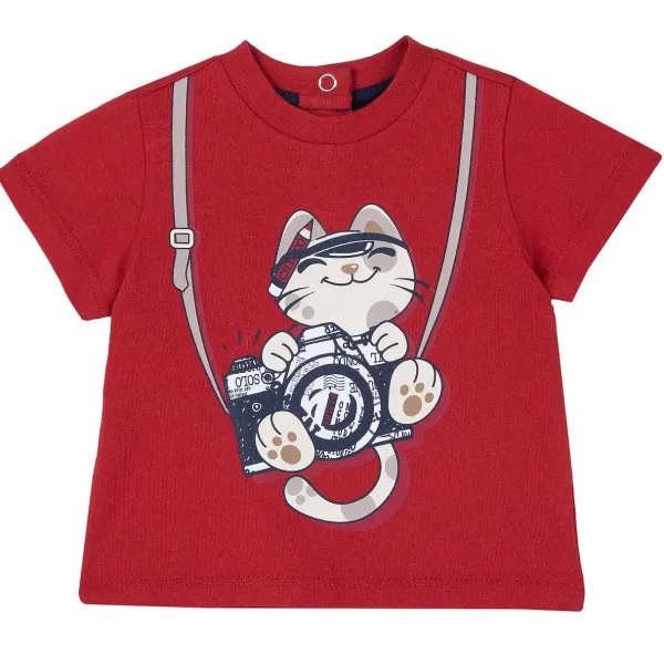 T-Shirt | Chicco T-Shirt Con Stampa Gattino