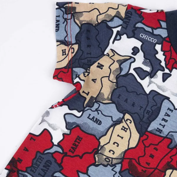 T-Shirt | Chicco T-Shirt Con Stampa Geografica