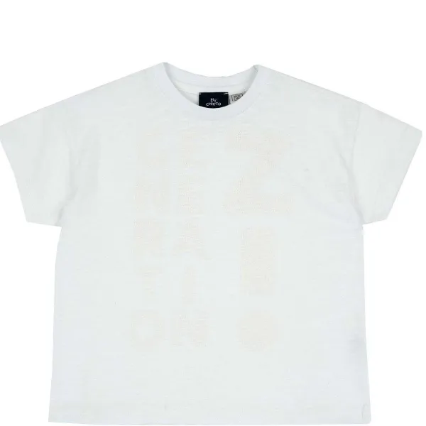 T-Shirt | Chicco T-Shirt Con Stampa Lettering Naturale