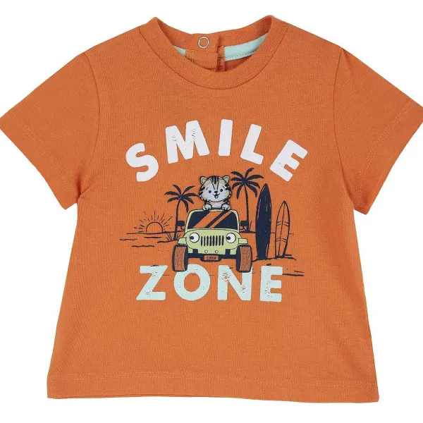 T-Shirt | Chicco T-Shirt Con Stampa Smile Zone