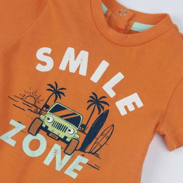 T-Shirt | Chicco T-Shirt Con Stampa Smile Zone