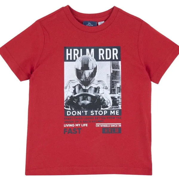T-Shirt | Chicco T-Shirt Con Stampa Urban Rosso Medio