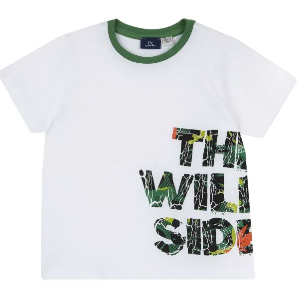 T-Shirt | Chicco T-Shirt Con Stampa Wild Bianco