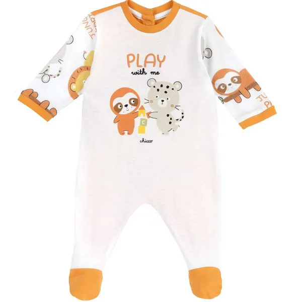 Tutine | Chicco Tutina Aperta Dietro Arancio Chiaro