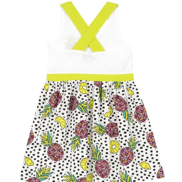 Vestiti | Chicco Vestito Smanicato In Cotone Con Gonna Fantasia